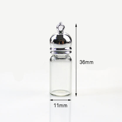 Mouth Glass Bottle Cinnabar Fire Extinguisher Pendants