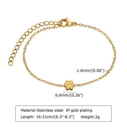 Women's Jewelry Stainless Steel Zircon Adjustable Gold Bracelets