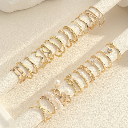 Fine Circle Female Simple Love Diamond Rings