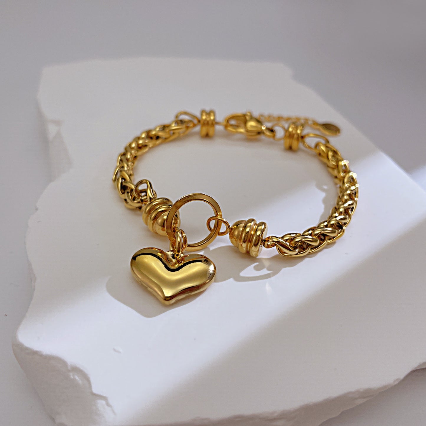 Women's Ornament Fashion Style Love Stainless Steel Jewelry Personality High-grade Bracelets