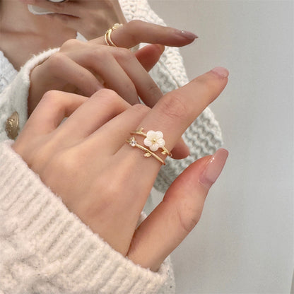 Glazed Butterfly Female Western Style Design High Sense Unique Rings