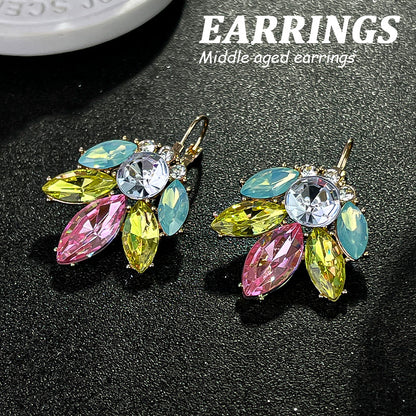 Design Elegant Flower Light Luxury High Earrings