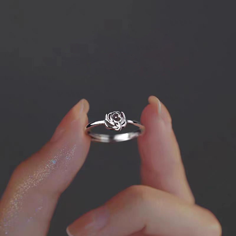 Lotus Female Sweet Design Open Flower Rings