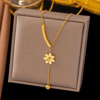 Women's Butterfly Bead Love Plane Rose Letter Square Necklaces