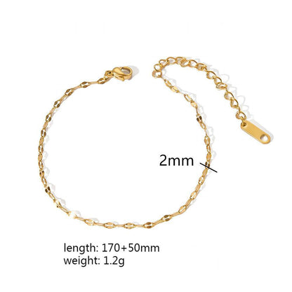 Plating Accessories Stainless Steel Snake Bones Bracelets