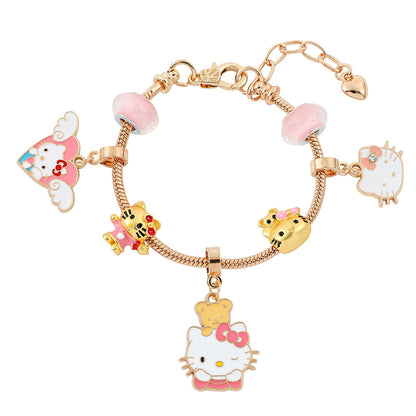 Anime Hello Kitty Clow Beaded Ornament Bracelets