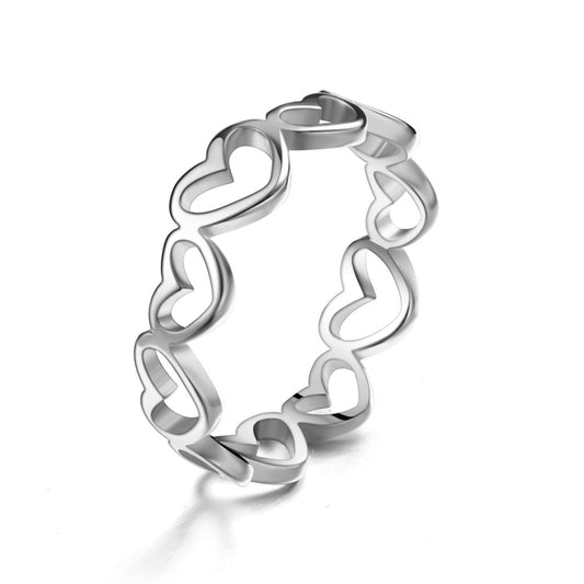 Creative Design Titanium Steel Female Niche Rings