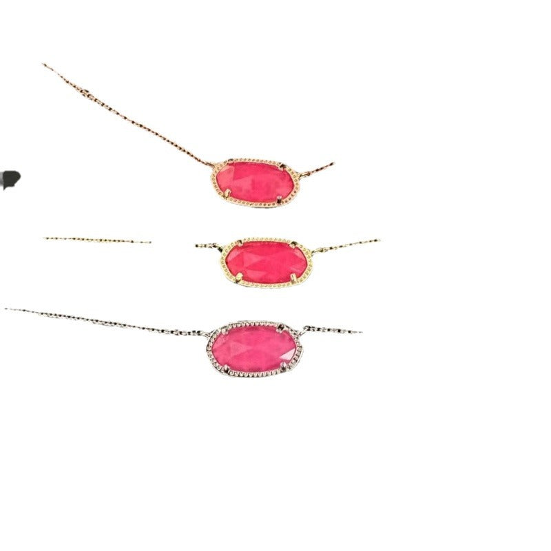 Women's Series Style Simple Vintage Little Fresh Pink Necklaces