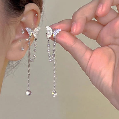 Women's Zircon Tassel High-grade Light Luxury Delicate Earrings