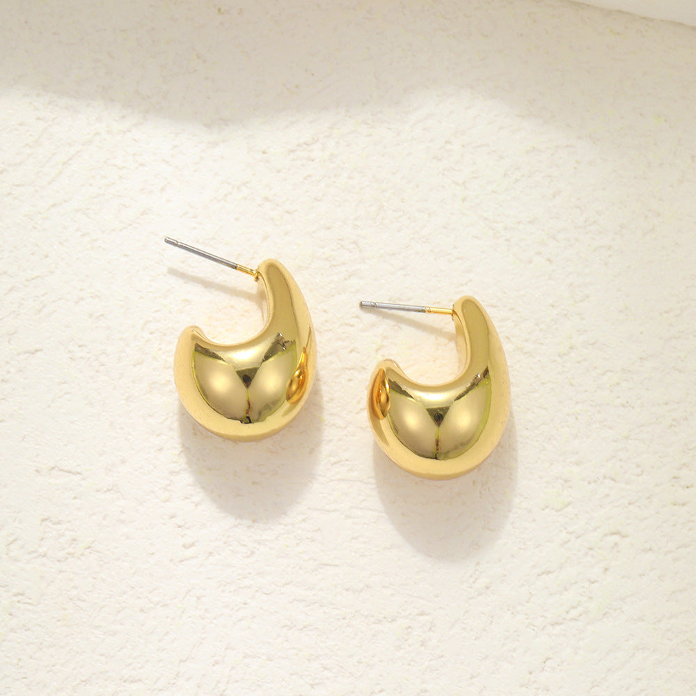 Drop-shaped Simple Cold Style Atmosphere Ear Earrings