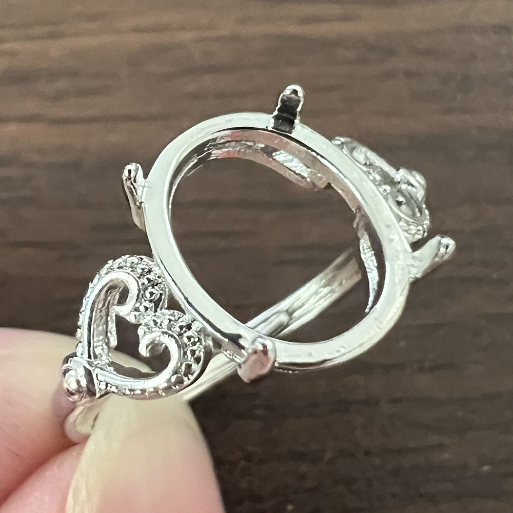 Frame Open Mouth Autumn Copper Alloy Electroplating Sier Rings