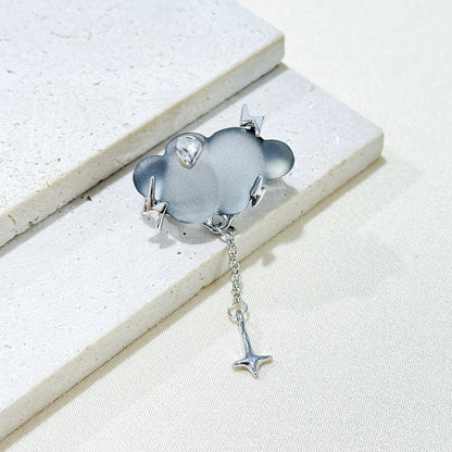 Female Design Advanced Lightning Raindrop Ornaments Necklaces