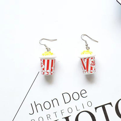 Ice Cream Candy Drink Resin Homemade Earrings