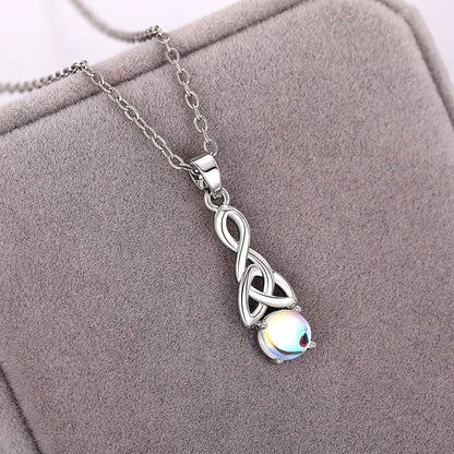 Fashion Ear Hook Imitation Moonstone Set Necklaces