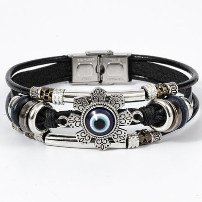 Retro Ethnic Style Turquoise Cat's Eye Bracelets