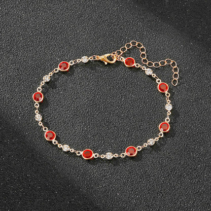 Fashion Ornament Inlaid Gemstone Personalized Accessories Colorful Bracelets