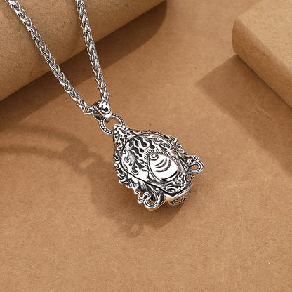 Women's & Men's Plated Thai Sier Yellow God Of Wealth Necklaces