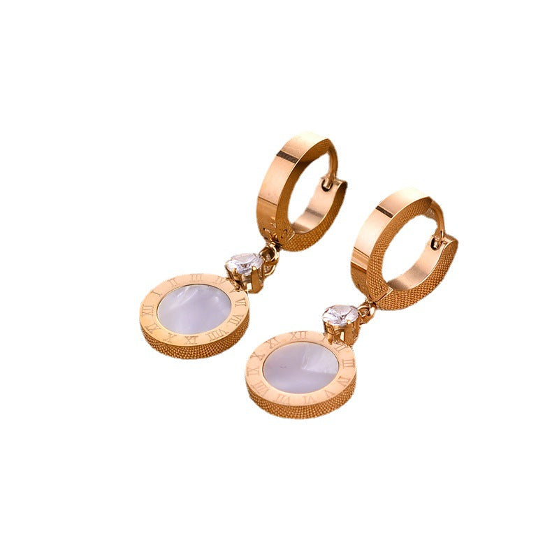 Women's Fashion Small Exquisite Titanium Steel For Earrings