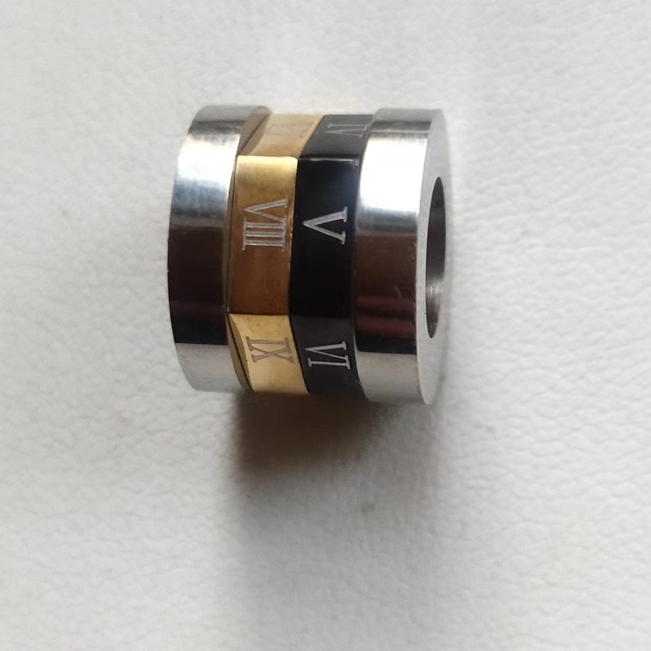 Digital Titanium Steel Small Waist Rotating Stainless Ornament Couple Necklaces