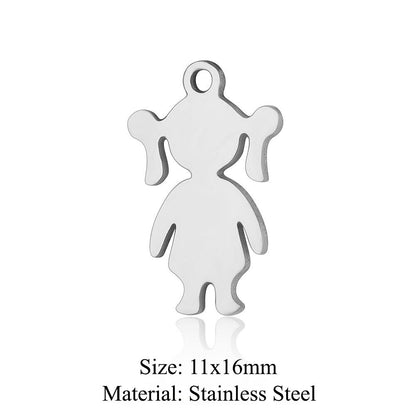 Boy Jewelry Titanium Steel Family Ornament Pendants