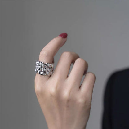 Personalized Mesh Index Finger Female Design Rings