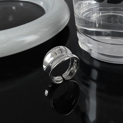 Mirror Open Female Niche Design Index Finger Fashion Rings