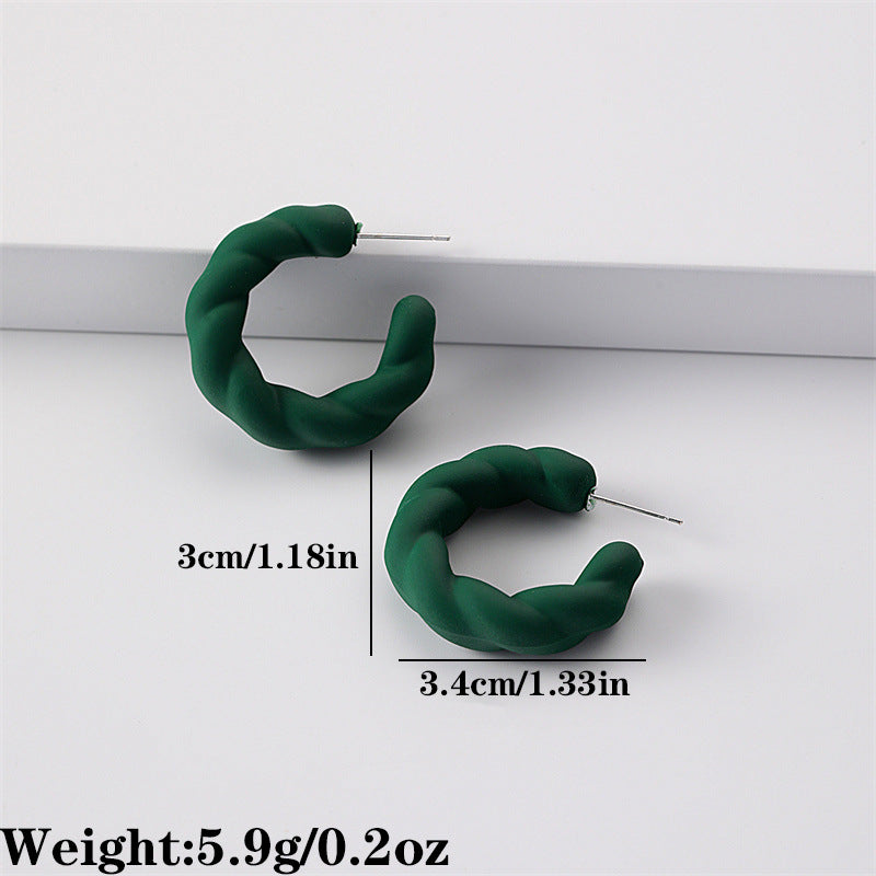 Fashion Design Candy Color Chain Female Dopamine Rings