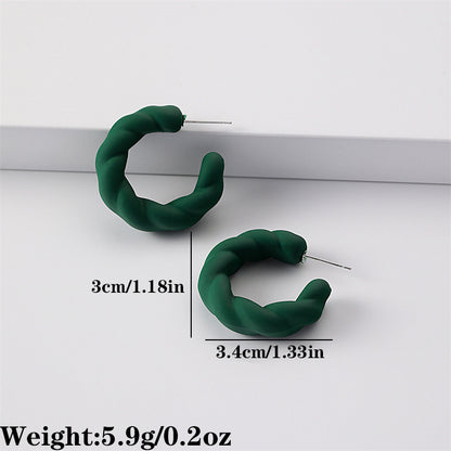 Fashion Design Candy Color Chain Female Dopamine Rings
