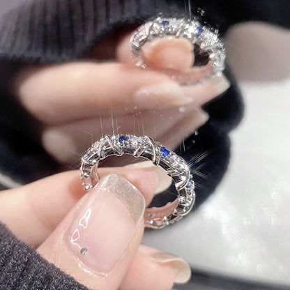 Design Light Luxury High-grade Cold Style Open Female Rings
