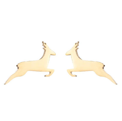 Women's Minority Fashion Stainless Steel Cute Squirrel Earrings