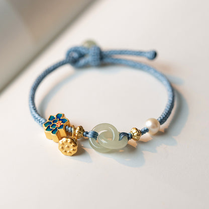 Style Ancient Bamboo Beaded Butterfly Female Design Bracelets