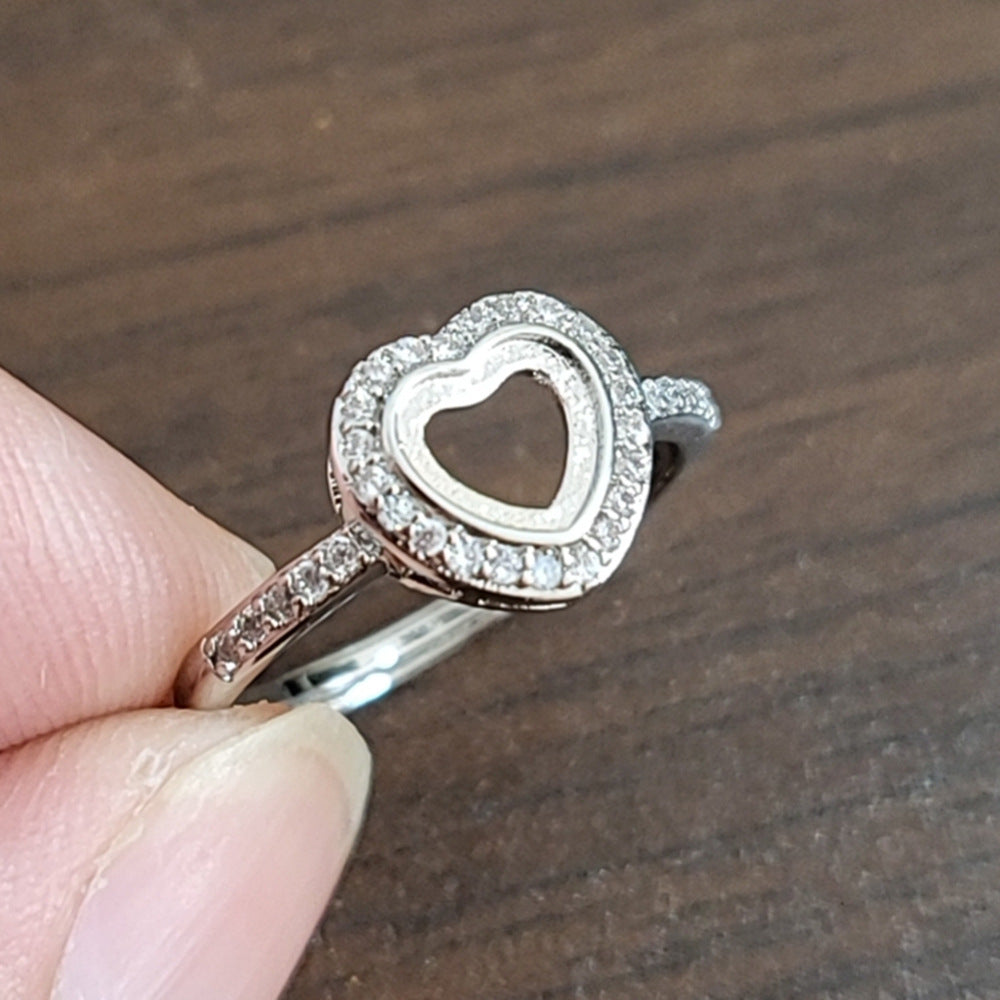 Frame Open Mouth Autumn Copper Alloy Electroplating Sier Rings