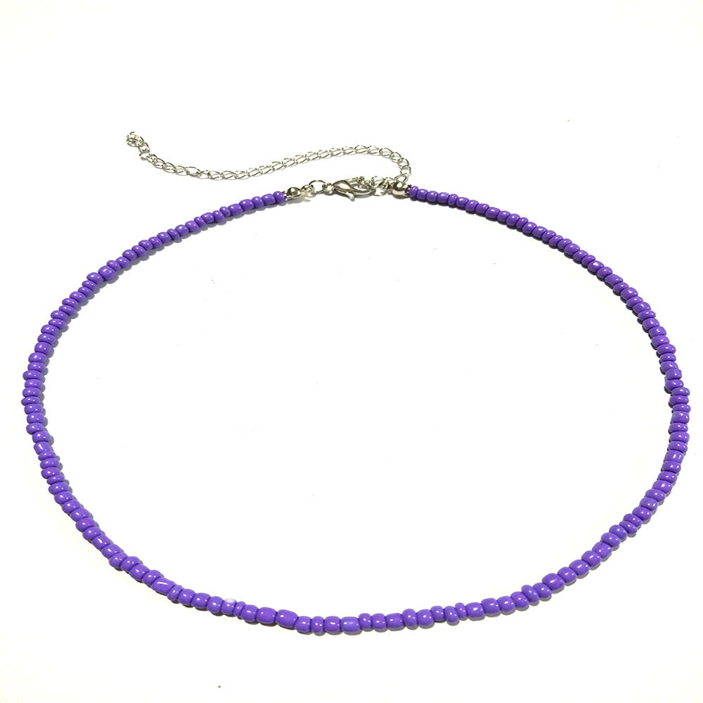 Bohemian Short Handmade Fashion Color Beaded Necklaces