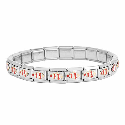 Santa Snowman Series Welding Module Stainless Bracelets