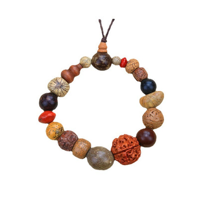 Temple Ornament Natural Eighteen Prayer Beads Bracelets