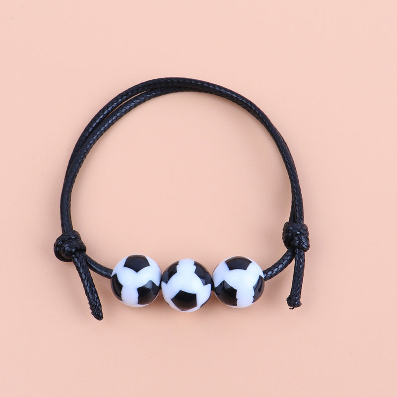 Football Fashionable Exquisite Row Ball Woven Bracelets