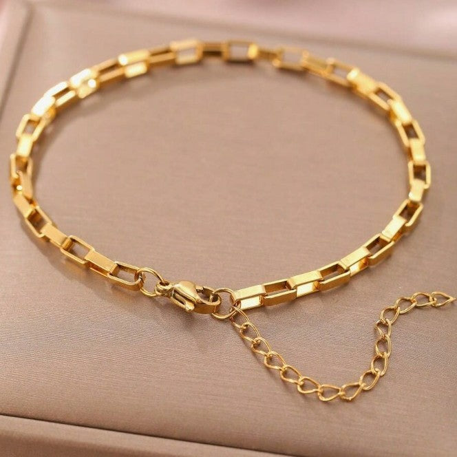 Box Chain Style Simple Lady Jewelry Bracelets