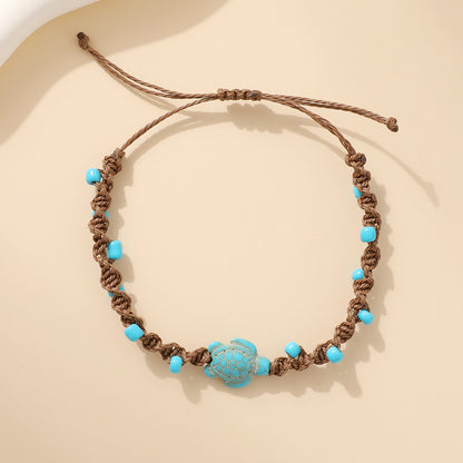 Style Turquoise Turtle Design Bohemian Beach Vacation Bracelets