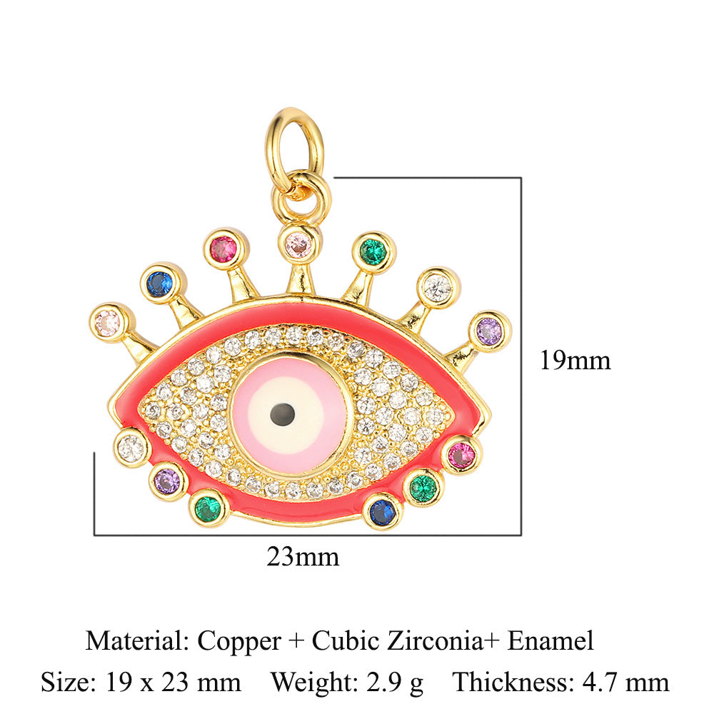 Palm Eyes Face Crown Snake Star Butterfly Rectangle Pendants