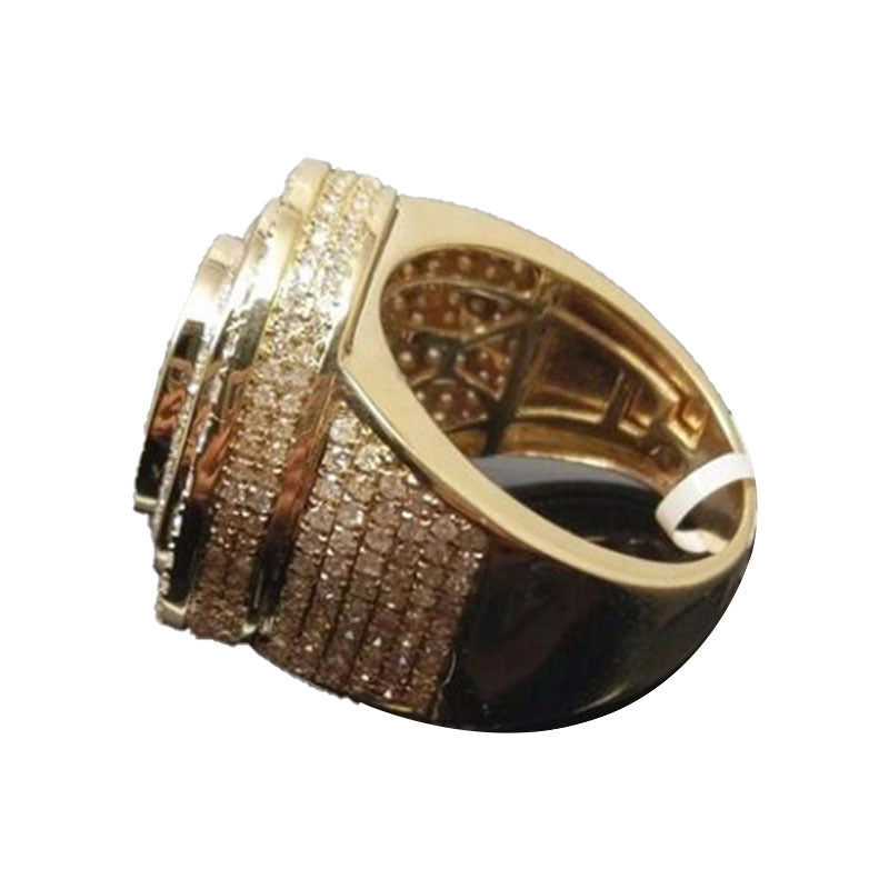 Women's & Men's Ornament Popular Hip Hop Full Diamond Rings