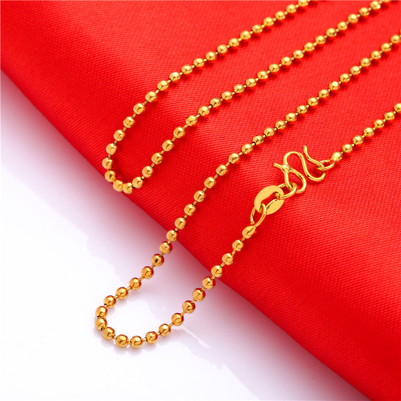 Women's Water Wave Box Hemp Flowers Clavicle Necklaces