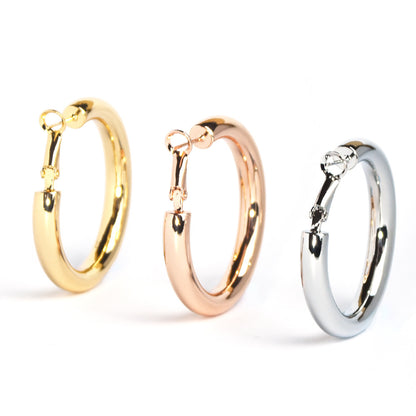 Needle Real Gold Plating Hollow Brass Rings