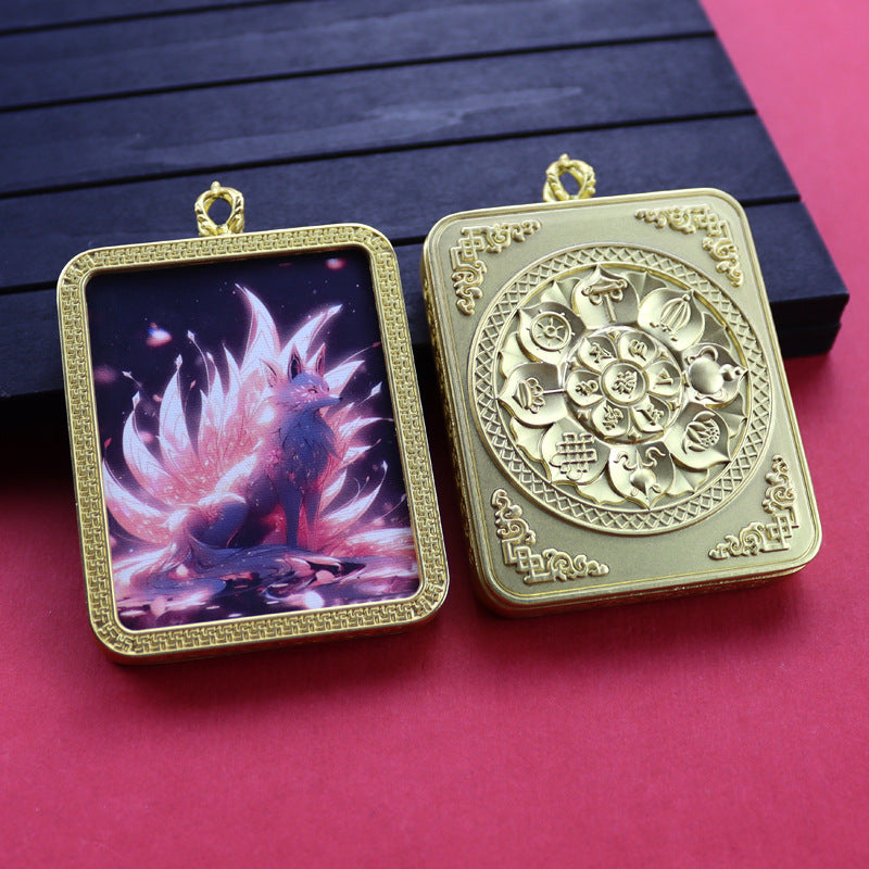 Ethnic Style Golden Fox Previous Life Pendants