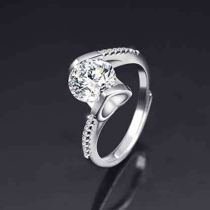 Moissanite Female Live Streaming On Opening Rings
