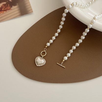 Women's Pearl Retro Easy Matching High-grade Clavicle Chain Special Necklaces