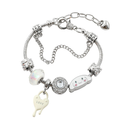 Anime Hello Kitty Clow Beaded Ornament Bracelets