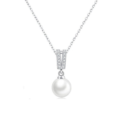 Women's Sterling Sier Pearl Suit Fashion High Pendants