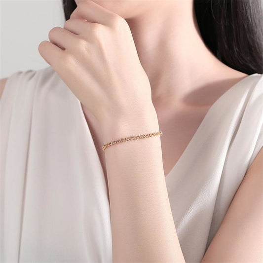 Sier Zircon Gang Drill Adjustable Fashion Bracelets