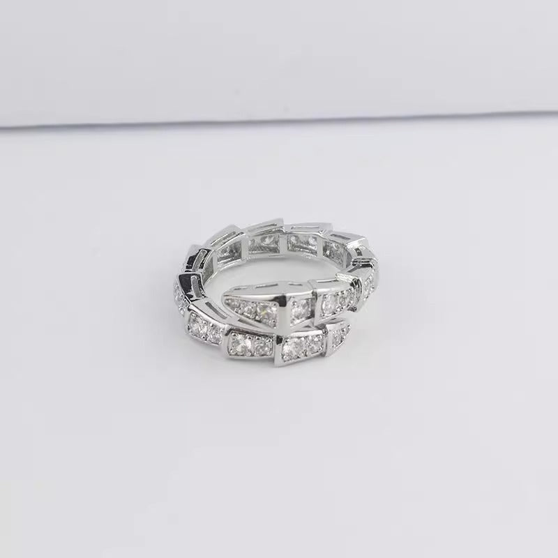 Female Spirit Full Diamond Open Cold Rings