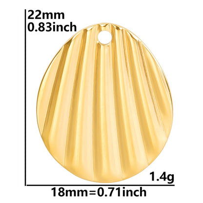 Colorful Vacuum Plating Stainless Steel Geometric Spacer Pendants